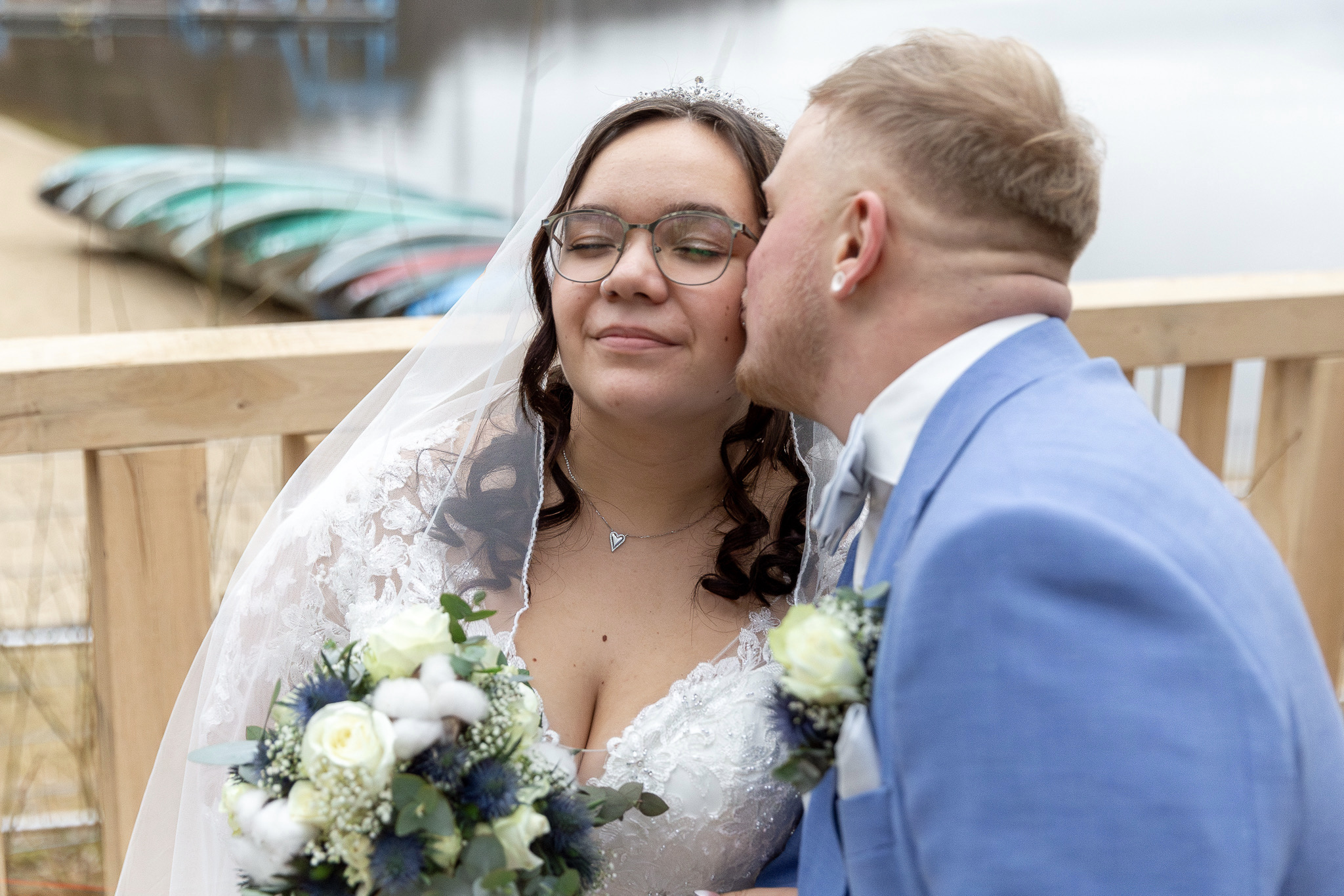 Winterhochzeit von Dennis und Patricia Winterhochzeit am See Berlin Brandenburg